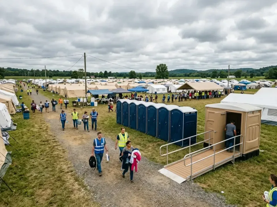 disaster-relief-camp-restrooms-010 — frequently asked questions, Dumpster & Portable Bathrooms Rental in Ladue, MO
